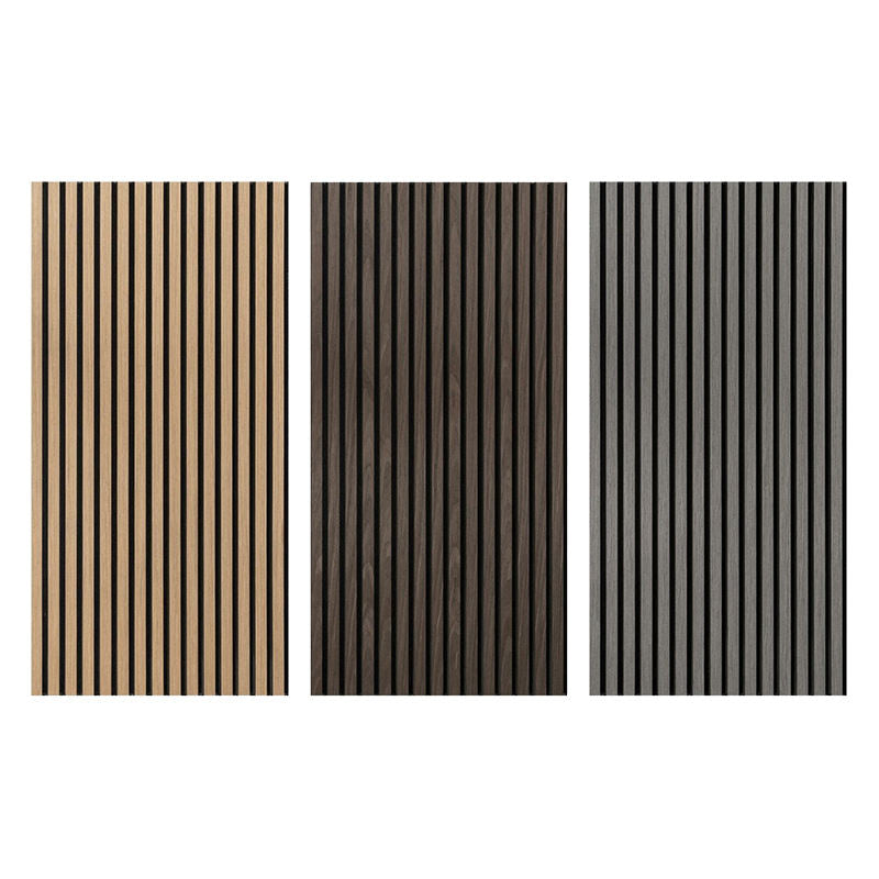 1200mmx600mm Interior Wood Veneer Slatted Wall Panels Custom Modern Acoustic Panels-海智集-