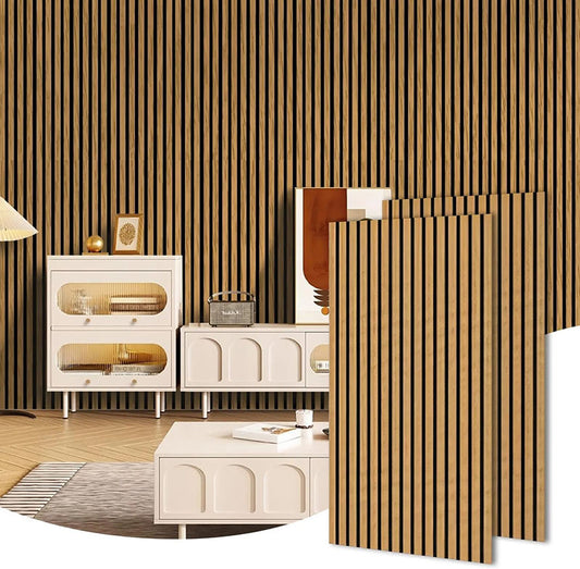 1200mmx600mm Interior Sound Proof Wall Decoration Panel Custom Modern Acoustic Wood Wall Paneling-海智集-