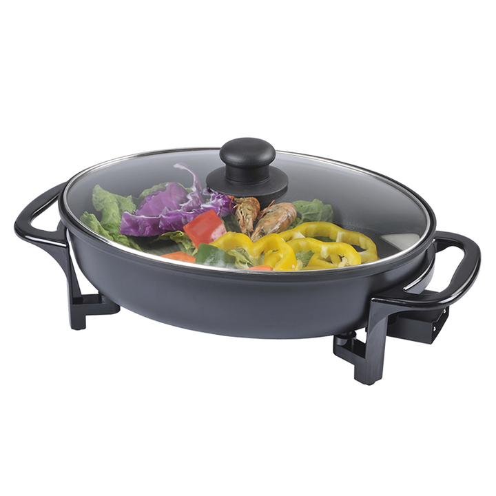 Multifunction Electric Cooking Pot Aluminum Cooking Cooker Marble Self Heating Pot for Sale Customized Logo OEM Grey 220-海智集-