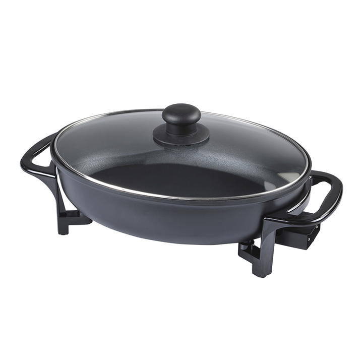 Multifunction Electric Cooking Pot Aluminum Cooking Cooker Marble Self Heating Pot for Sale Customized Logo OEM Grey 220-海智集-