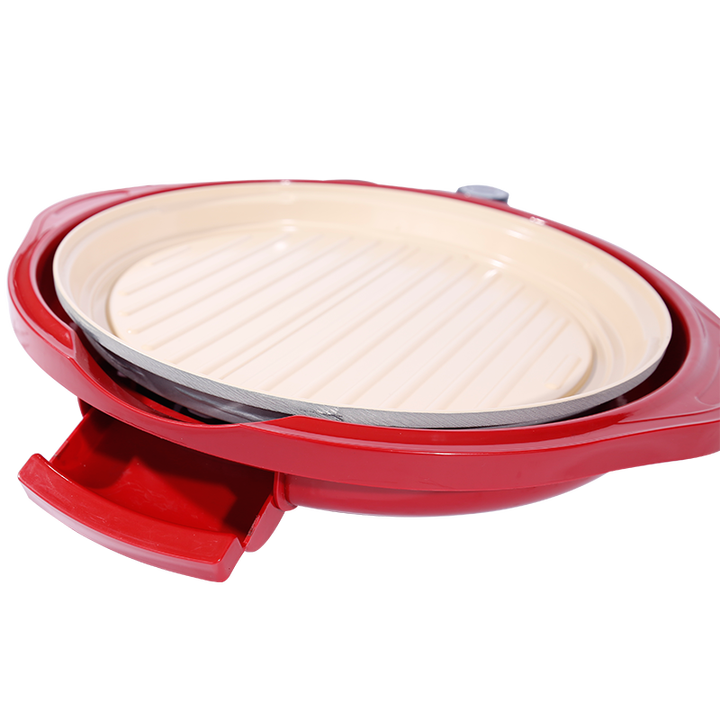 Factory Electric Grill Pan Non Stick Electrical Hot Plate Electric Table Grill Hot Plate for Sale with Oil Tray-海智集-