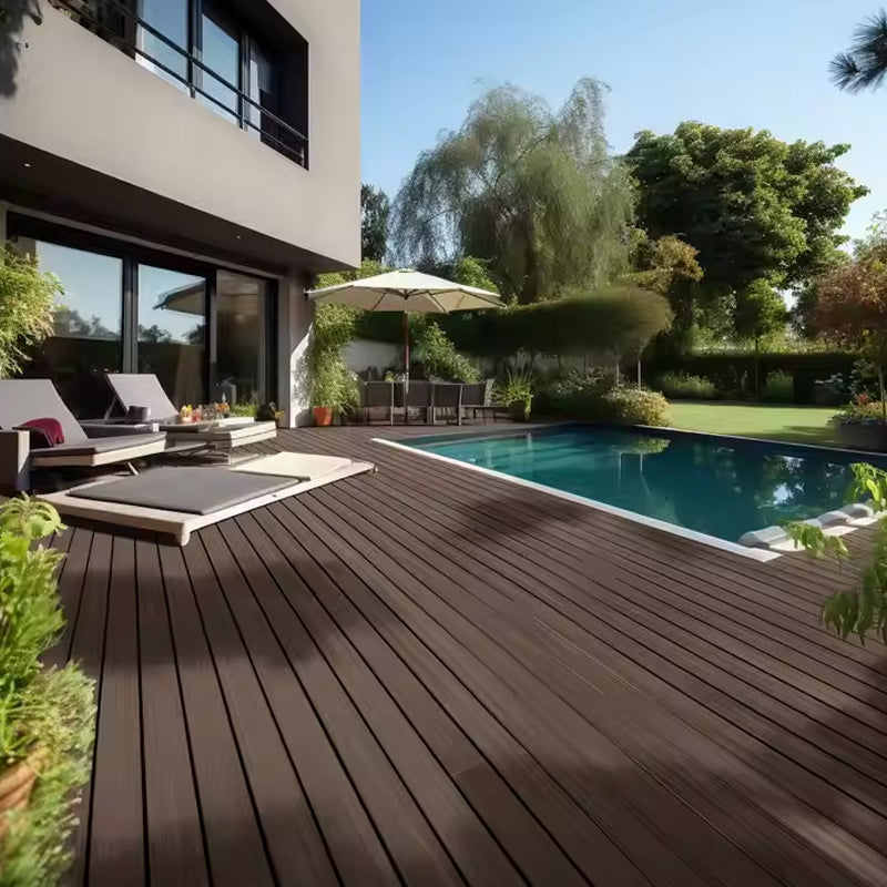 PVC Composite Decking Board Pool Interlocking WPC Deck Tiles Outdoor Flooring China-海智集-