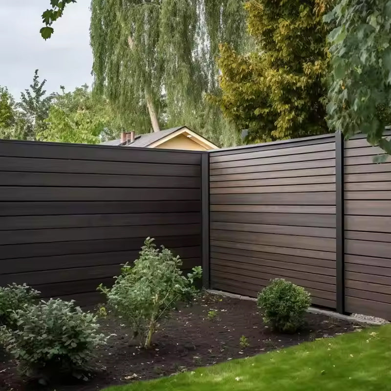 Wholesale Waterproof Wood Plastic Composite Fencing Panels Board Garden Used Material Outdoor Privacy Wpc Fence-海智集-