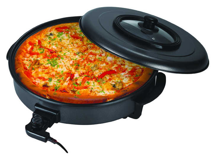 Popular Electric Wok Cooker Non Stick Electric Frying Pan with Lid Aluminum Electric Skillet Pot for Sale-海智集-