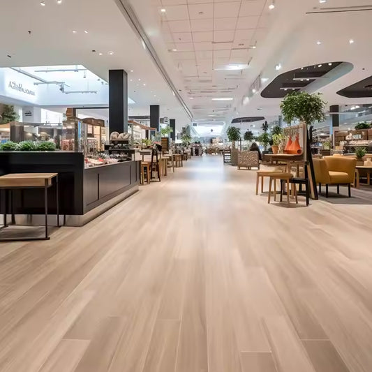 Anti-Corrosion Lvt PVC Vinyl Herringbone Parquet Spc Flooring for Sports Hall Dance Room Badminton Room-海智集-