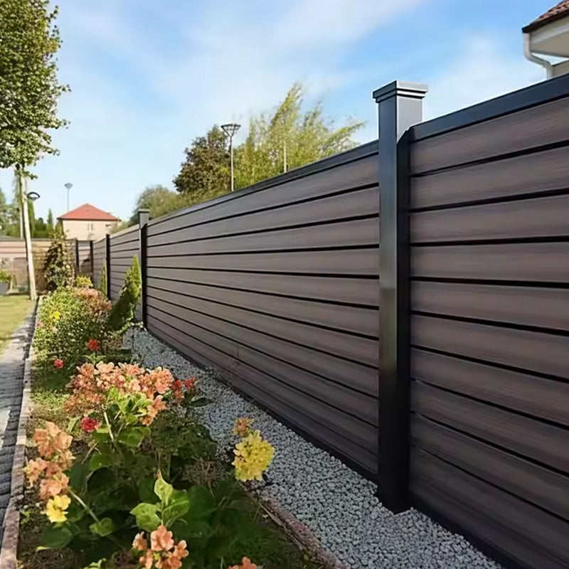 Privacy Fencing House Decorative Wood Plastic Outdoor Pool Interior Composite Panel Wpc Fence-海智集-