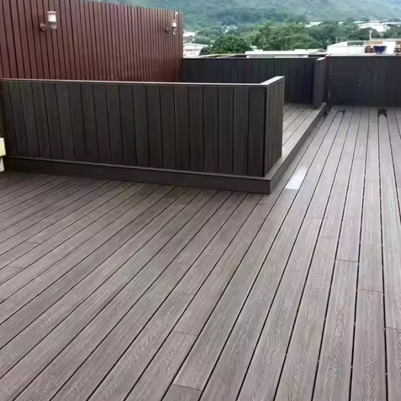 Engineered Flooring Outdoor Wood Plastic Composite PVC WPC Terrace Decking Board Tiles-海智集-