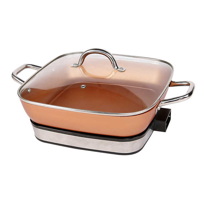 Popular 6cm Deep Non Stick Coating Best Mistral Homemaker Electric Frypan-海智集-