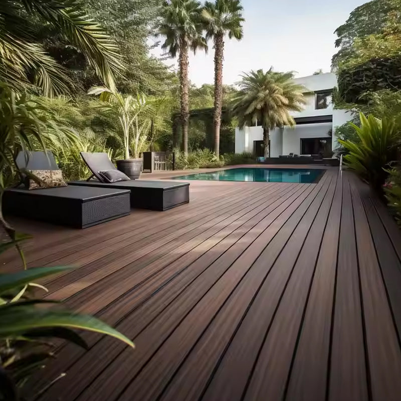 3D Embossing Waterproof Fire Resistant Waterproof Anti Corrosion Anti Skidding Wood Plastic Composites Decking-海智集-