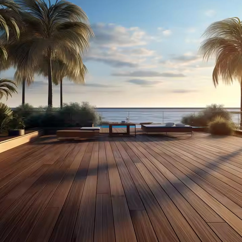 Outdoor Faux Wood Recycled Plastic Solid Lumber Composite Wpc Decking Alternative Outdoor Flooring Garden Floor Deck-海智集-