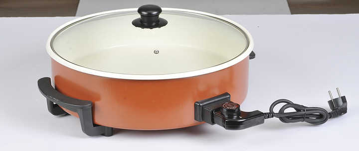 9CM DEPTH 42CM HOT SALE Multi-function High Quality GS CE ROHS CB Approval 1500W Electric Deep Pizza Pan-海智集-
