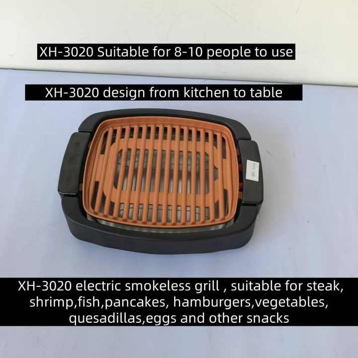 Factory's Mini Grill Self-Control Detachable BBQ Plancha Electric Aluminum for Household Use Hot Selling for Parties-海智集-