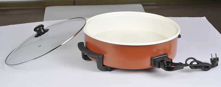 9CM DEPTH 42CM HOT SALE Multi-function High Quality GS CE ROHS CB Approval 1500W Electric Deep Pizza Pan-海智集-