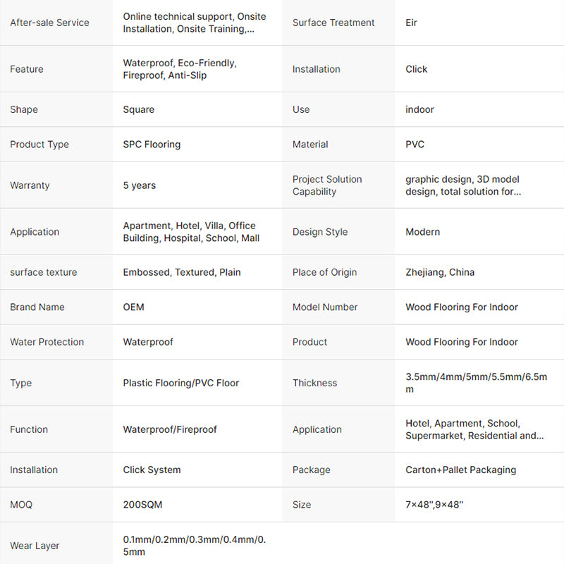 Luxury Discontinued Vinyl Floor Interior SPC Water Proof Laminate Uniclic Flooring Prices-海智集-