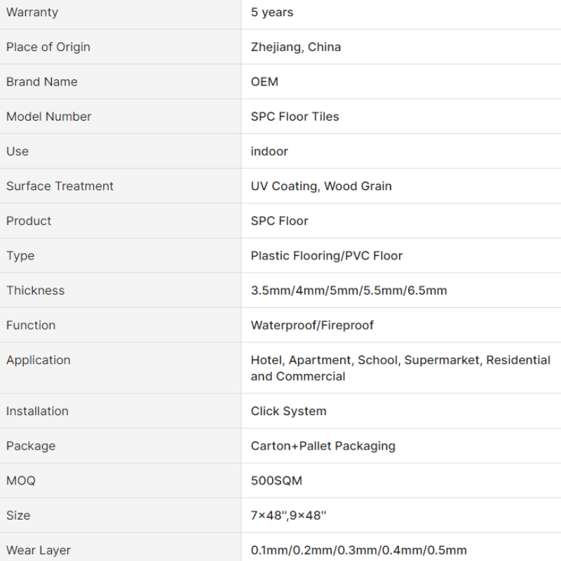 Anti-static 5mm Custom Pvc Vinyl Plank Flooring Spc Lvt Plastic Piso De Vinil Flooring-海智集-