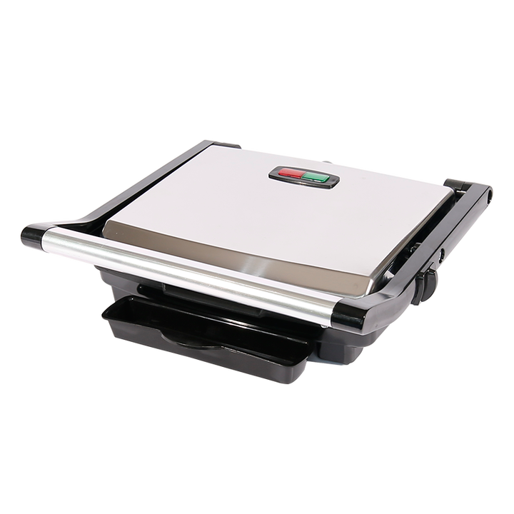 29x23cm Electric Indoor BBQ Grill Steak Maker Smokeless Waffle Panini Press Griddle Non-Stick PTFE Material for Household Use-海智集-