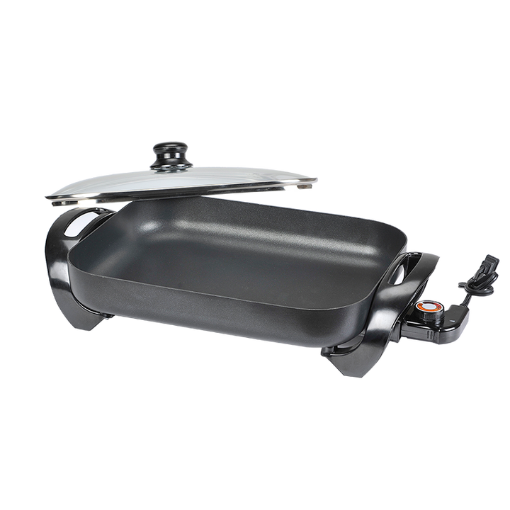 Household Non-stick Multi-function Electric Cooking Pot Frying Steaming Barbecue Kitchen-海智集-