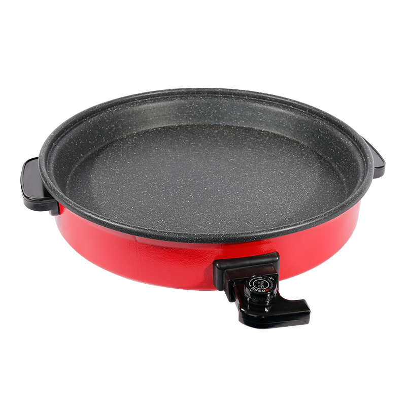 electric pizza pan XH-40B Electric Pizza Maker Machine - Non-Stick Crust Pan with Adjustable Temp & Timer, Perfect for Homemade Thin/Thick Crust, Party Snacks-海智集-