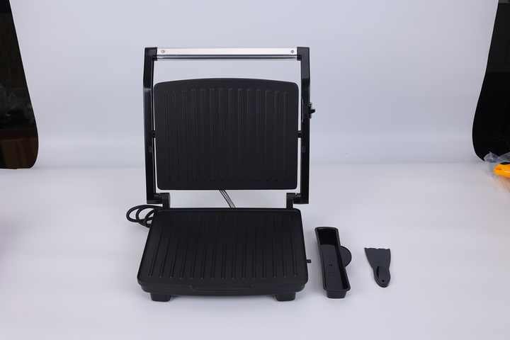 Factory Safety Double Sided Heating Steak Machine Open 180 Degree Uniform Heat Steak Machine Non-stick Coating Steak Machine-海智集-