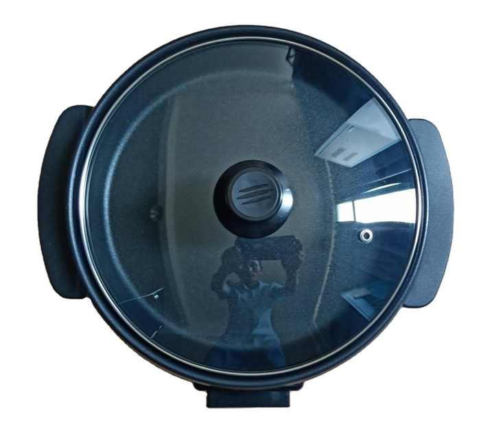 Hot Sale Electric Skillet Aluminummini Electric Frying Pan with Lid Non Stick Electric Pizza Grill Pan for Sale Aluminum OEM 120-海智集-