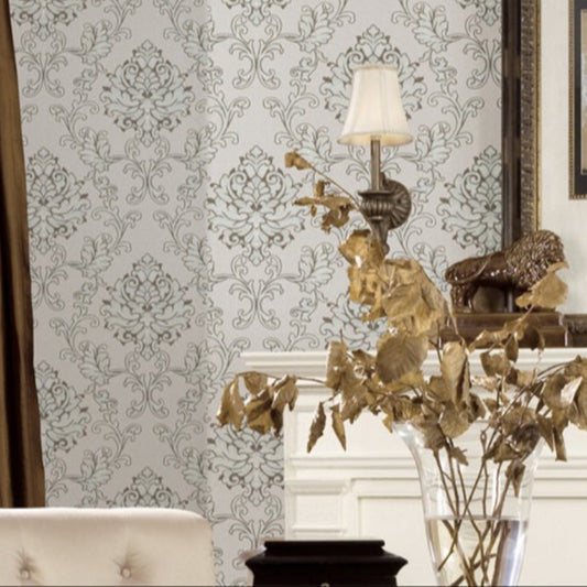 The blooming flowers Wallpaper: Endowing the living room with a European romantic style-海智集-