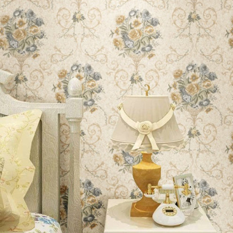 Quiet Ink Fragrance Wallpaper: Creating a warm corner of the bedroom with a European country style-海智集-