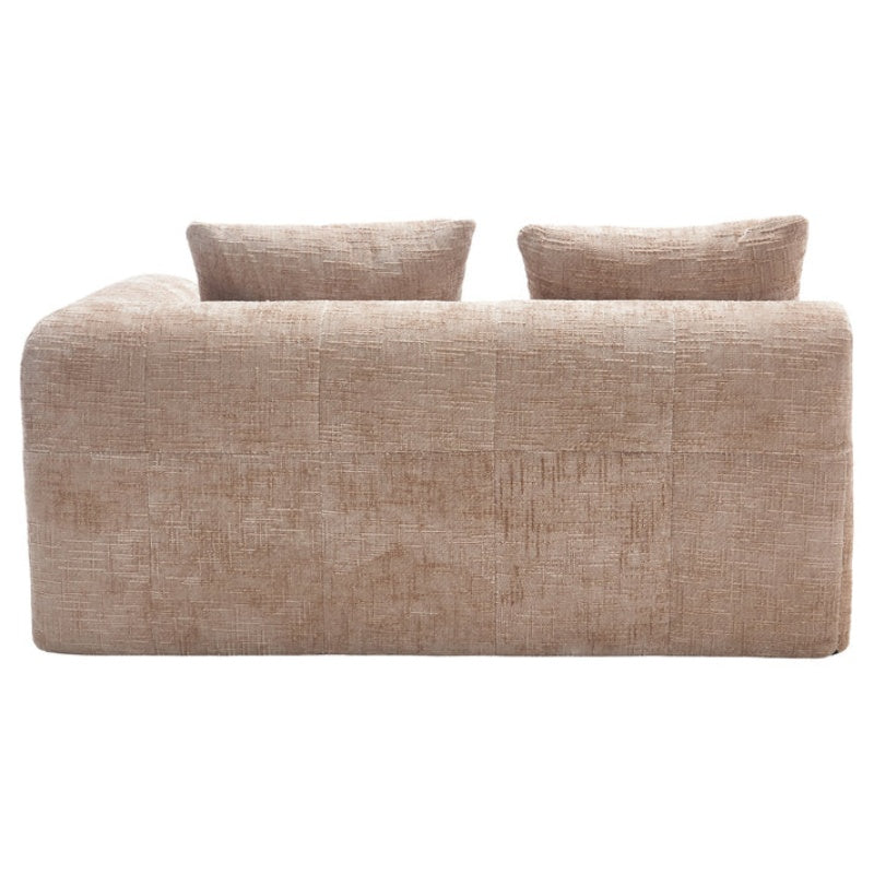 UNITED WE WIN Chenille Loveseat Sofa,Minimalist Modular Couches Sleeper for Living Room Bedroom Apartment Lounge-海智集-Default-
