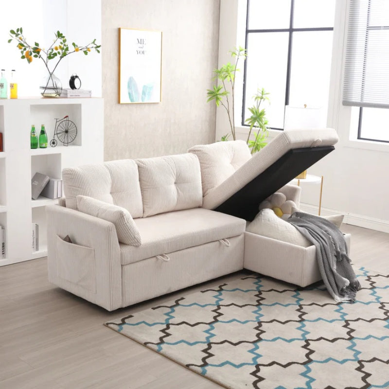 UNITED WE WIN-Furniture, modular L-shaped sofa, modular long sofa with reversible chaise lounge, Sofa bed, Sleeper sofa, modular sofa combination with storage seats.-海智集-Default-