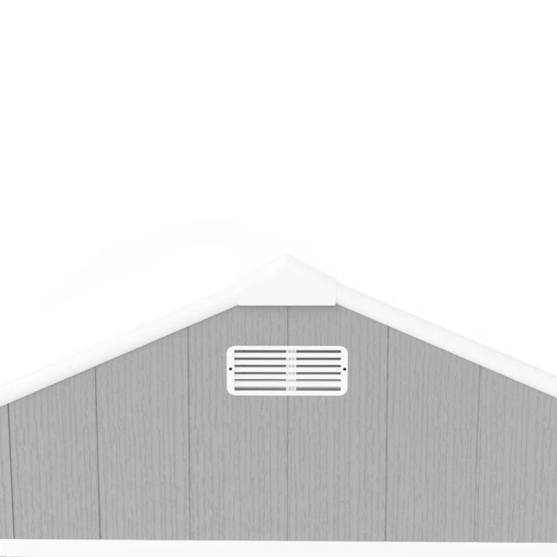 Campcraft 8*10ft resin storage shed, high quality pp material, strong structure, waterproof, rust and UV proof, large storage space, 12mm thick pp board, HD window lighting-海智集-Default-