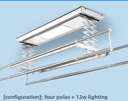 First Generation Balcony Side-Mounted Smart Remote Control Electric Clothes Rack Telescopic Clothes Drying Rack Automatic Lifting Clothes Dryer-海智集-
