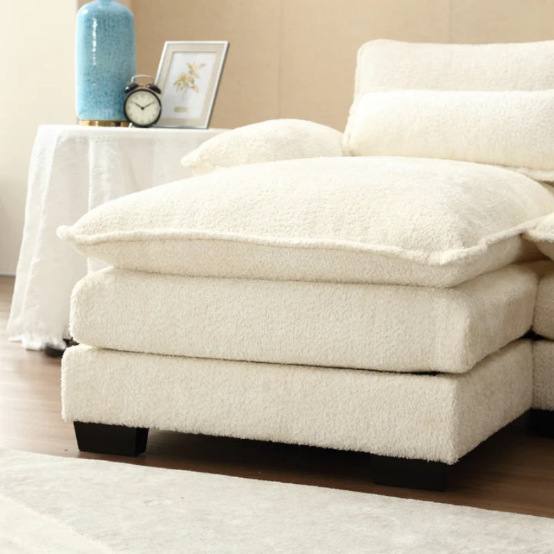 UNITED WE WIN Modern Large chenille Fabric U-Shape Sectional Sofa-海智集-Default-
