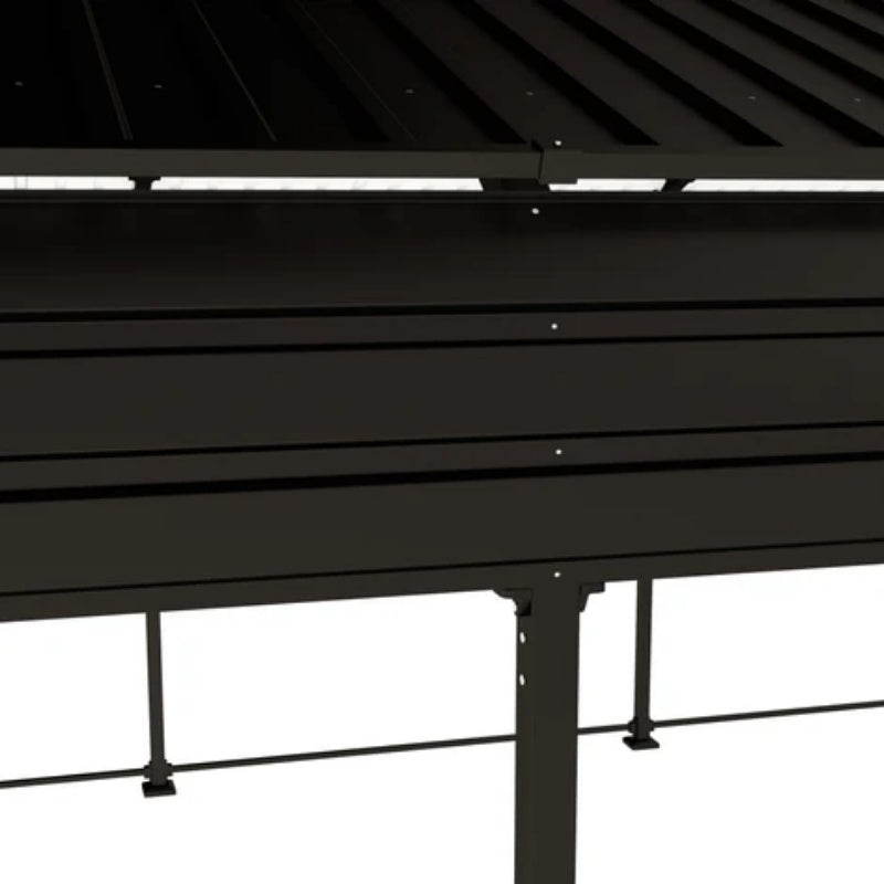 Metal Carport 12×20 Car Port, Outdoor Storage Heavy Duty Metal Canopy Multi-Use Garage Shed for Car and Truck, Carport Kit with Galvanized Steel Roof Building and Frame-海智集-Default-