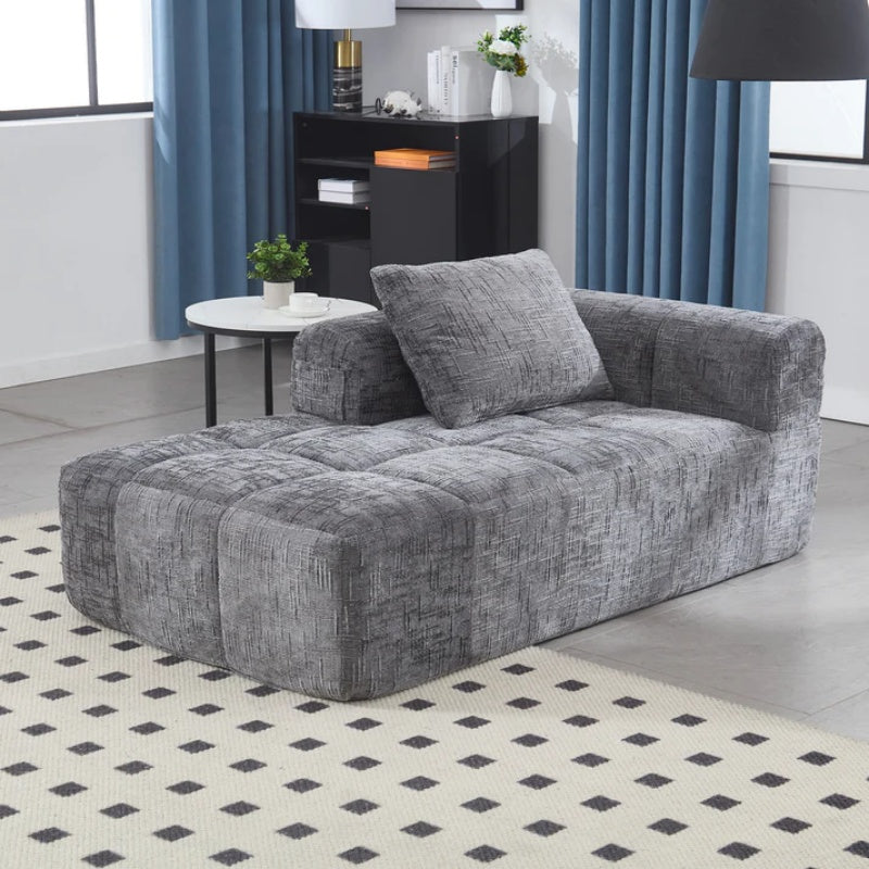 UNITED WE WIN Chenille Loveseat Sofa,Minimalist Modular Couches Sleeper for Living Room Bedroom Apartment Lounge-海智集-Default-
