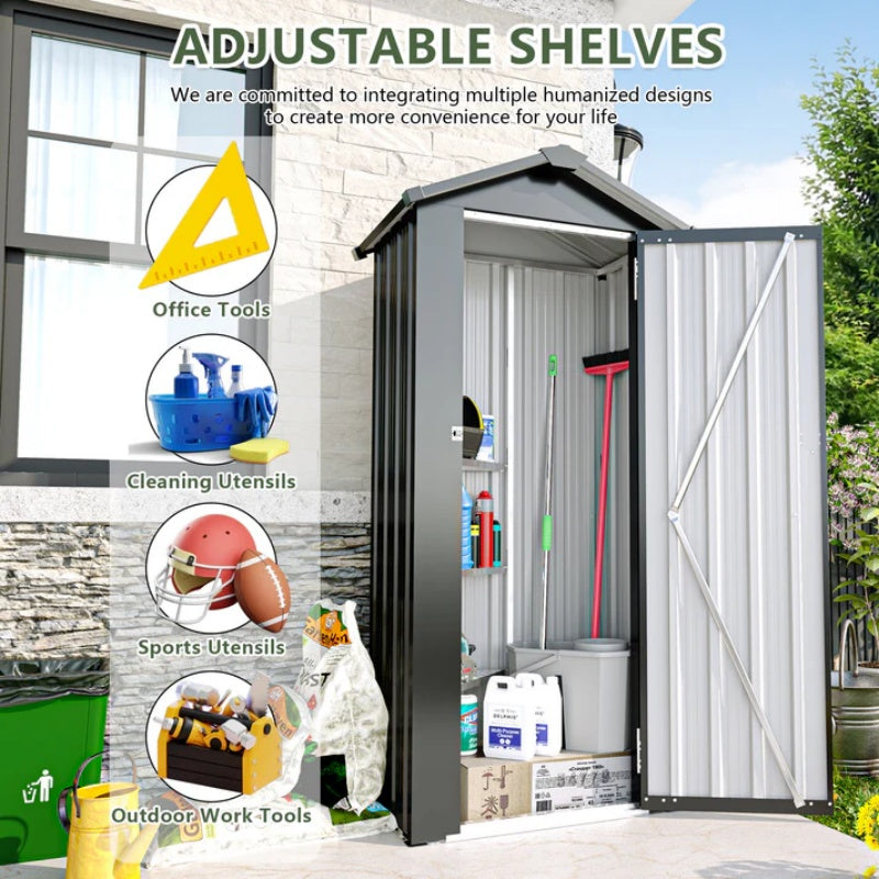 Campcraft High quality galvanized iron sheet, waterproof design, reasonable internal space planning, equipped with a solid lock system, easy to assemble and move, two colors optional-海智集-Default-