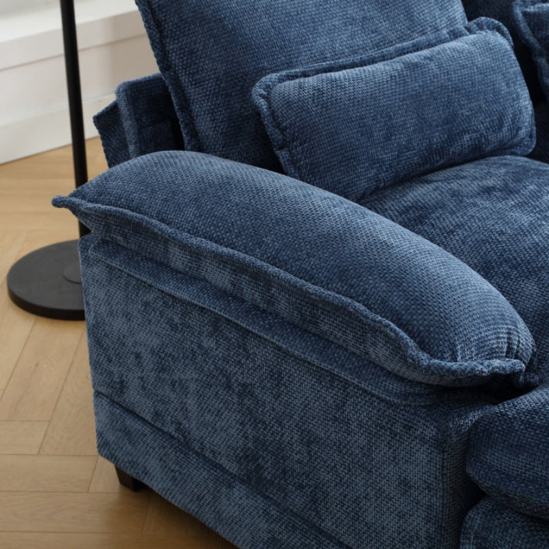 UNITED WE WIN Modern Large chenille Fabric U-Shape Sectional Sofa-海智集-Default-