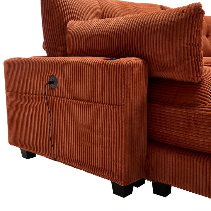 UNITED WE WIN Sleeper Sofa Couch Bed,Oversized Chaise Lounge Chair Cozy Cloud Couch-海智集-Default-