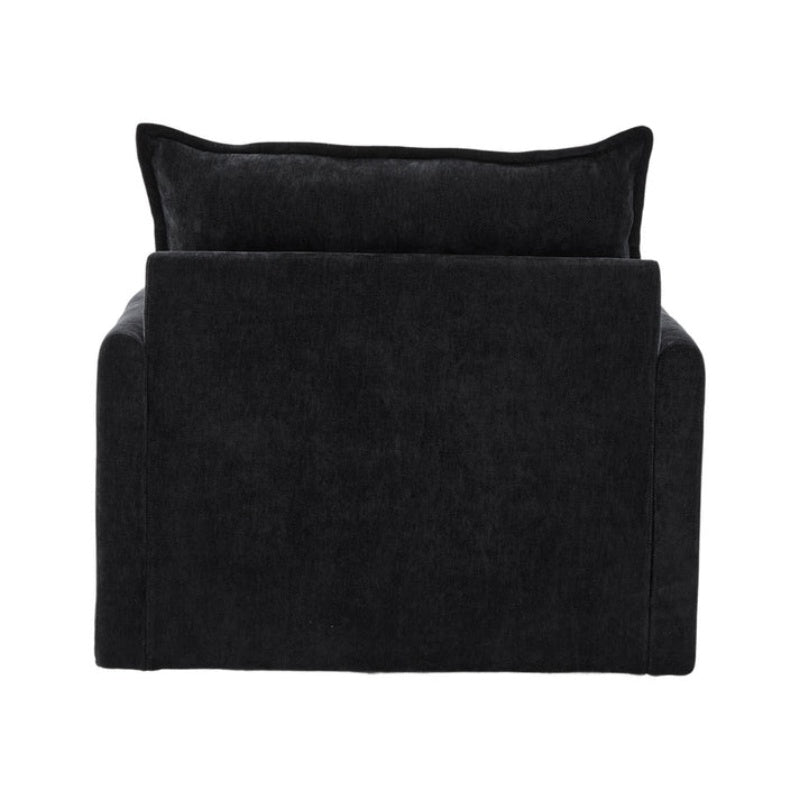 UNITED WE WIN Swivel Barrel Chair - Mid Century Modern Chair, Thick Padded Arm Chair with Solid Metal Base, Comfortable Single Sofa Chair, Swivel Accent Chair for Living Room Bedroom-海智集-Default-