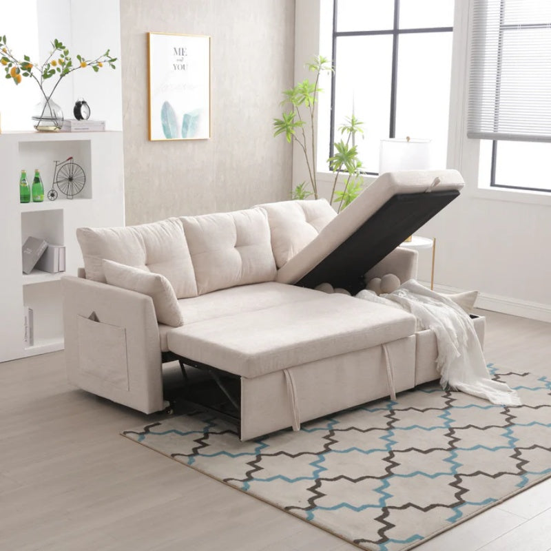 UNITED WE WIN-Furniture, modular L-shaped sofa, modular long sofa with reversible chaise lounge, Sofa bed, Sleeper sofa, modular sofa combination with storage seats.-海智集-Default-