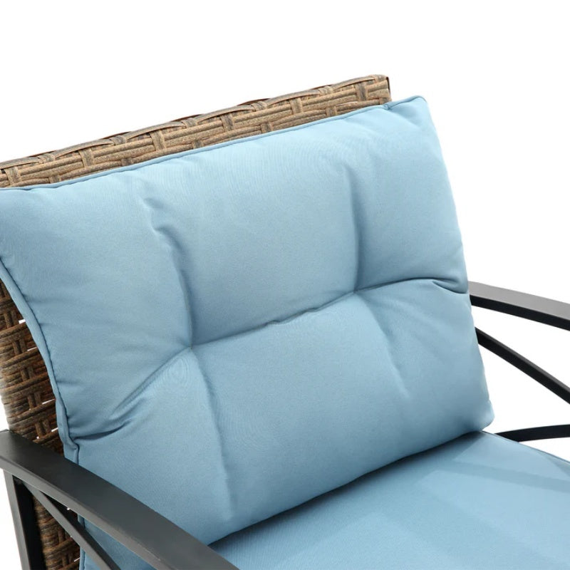 3pcs rocking rattan set wholesale leisure chair outdoor rattan rocking chair set grey-海智集-Default-