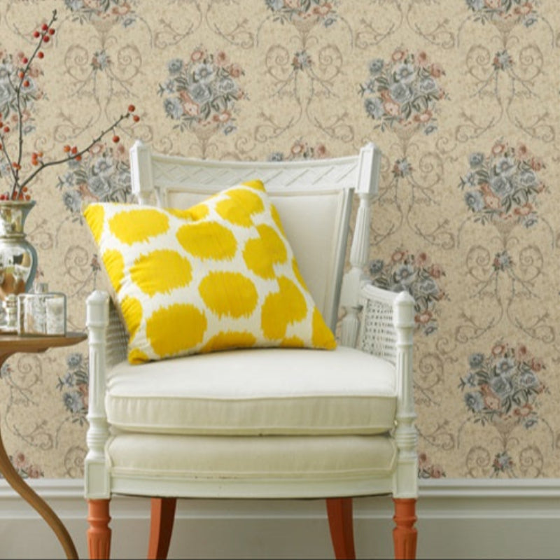 Quiet Ink Fragrance Wallpaper: Creating a warm corner of the bedroom with a European country style-海智集-
