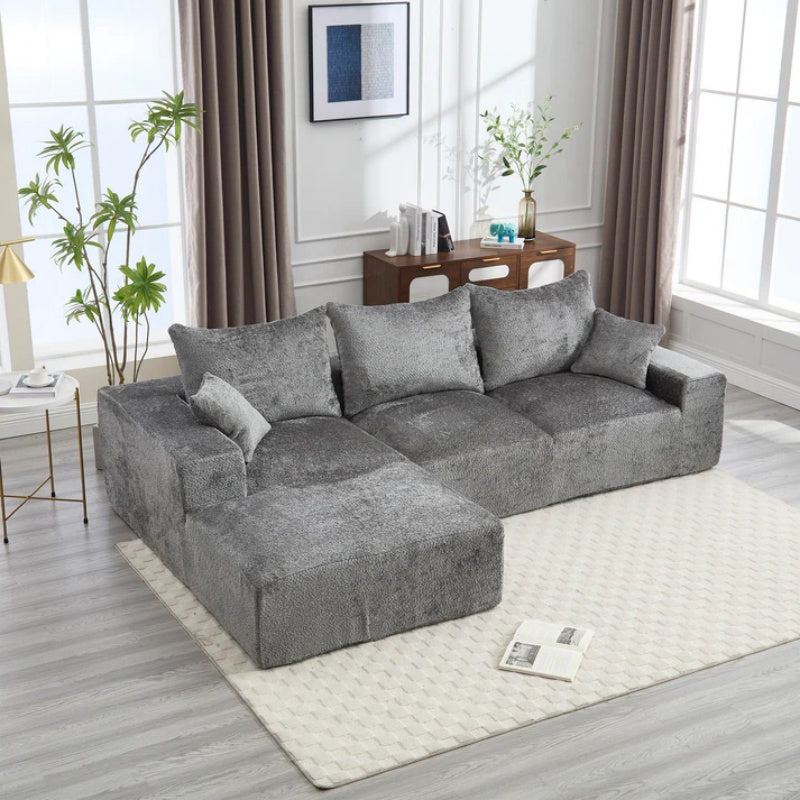 UNITED WE WIN Stylish fabric, excellent touch, L-shaped design, intimate comfort, large seated depth, free stretch, random combination, flexible, full compression, no installation of the sofa-海智集-Default-