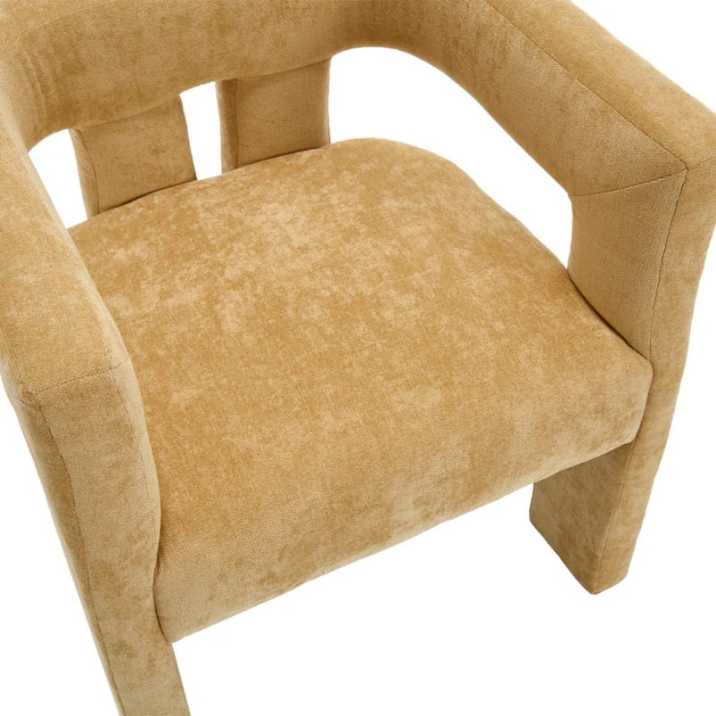 Campcraft Contemporary Designed Fabric Upholstered Accent/Dining Chair /Barrel Side Chairs Kitchen Armchair for Living Room 2PC/SET-海智集-Default-