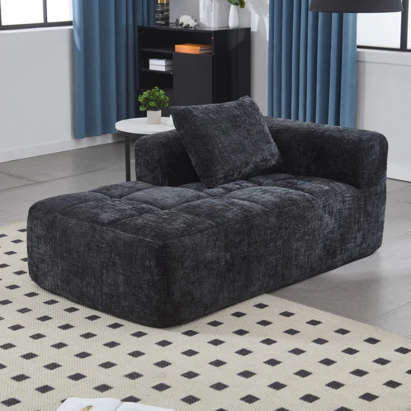 UNITED WE WIN Chenille Loveseat Sofa,Minimalist Modular Couches Sleeper for Living Room Bedroom Apartment Lounge-海智集-Default-