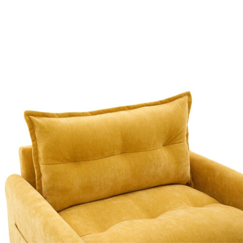 UNITED WE WIN Swivel Barrel Chair - Mid Century Modern Chair, Thick Padded Arm Chair with Solid Metal Base, Comfortable Single Sofa Chair, Swivel Accent Chair for Living Room Bedroom-海智集-Default-