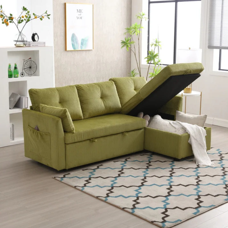 UNITED WE WIN-Furniture, modular L-shaped sofa, modular long sofa with reversible chaise lounge, Sofa bed, Sleeper sofa, modular sofa combination with storage seats.-海智集-Default-
