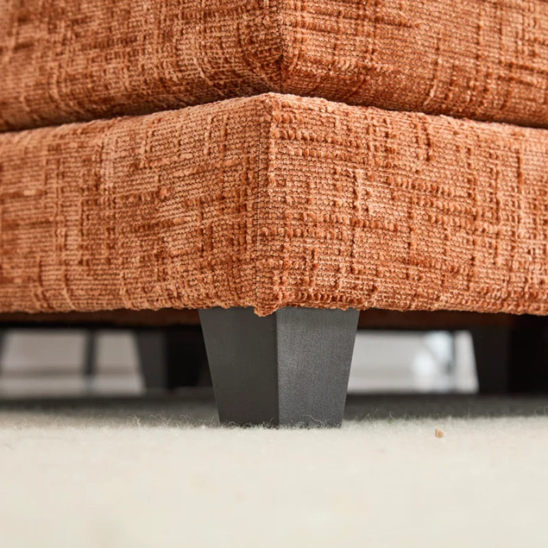 UNITED WE WIN Chenille fabric, removable armrests with side pockets, high density sponge filling, oversized double sofa with footstool-海智集-Default-