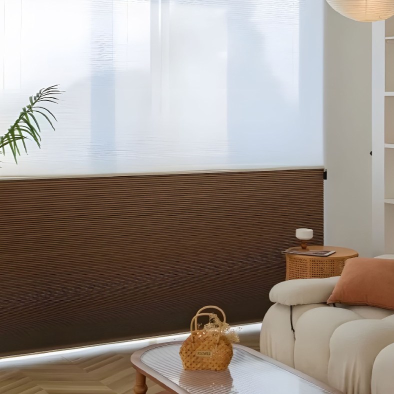 Day and Night Honeycomb Shades - Energy Efficient Insulation and Noise Reduction Blinds, Easy to Clean Blackout Window Treatments-海智集-