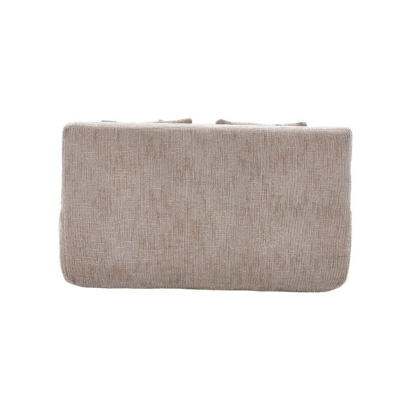 Chenille Interior Lazy Sofa Chaise Longue Armchair with Pillows and Armrests in Khaki-海智集-Default-