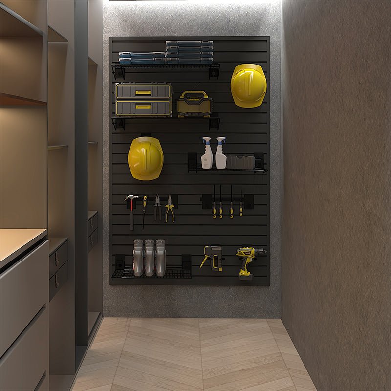 Customized WPC Wall Board Slat Design Storage Panel Waterproof for Living Room Gym Studio Bedroom - 海智集