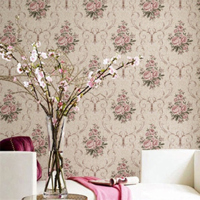 Spring warmth and blooming flowers Wallpaper: A cozy bedroom created by Linxiu wall fabric-海智集-